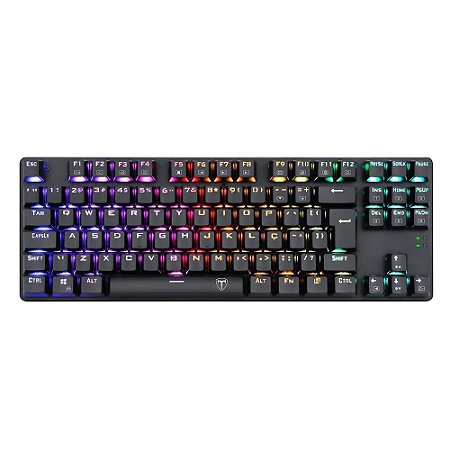 Teclado Mecânico Gamer T-Dagger Bora, RGB, Switch Outemu Brown, PT, Preto - T-TGK315-BROWN