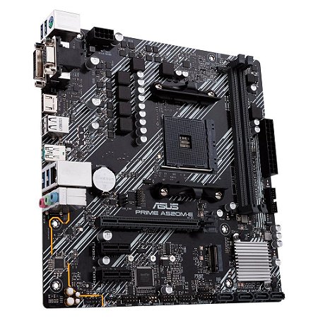Placa Mãe Asus Prime A520M-E, AMD AM4, mATX, DDR4