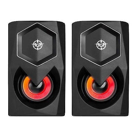 Caixa de Som TGT Sentry C1, Rainbow, 2x3W RMS, Preto, TGT-STY-RBW02