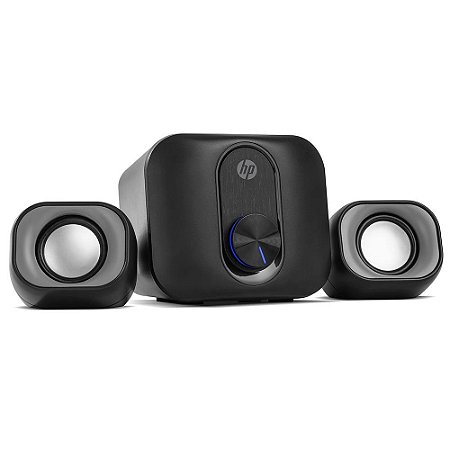 Caixa de Som para PC HP DHS-2111S, USB, P2, Woofer 5W, Preto - 2B285AA