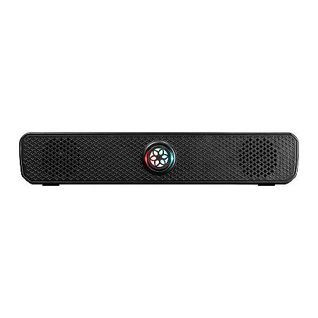 Caixa de Som TGT Voltrix Lite, Rainbow, 2x3W RMS, USB, Preto, TGT-VTX-RB01