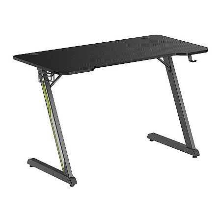 Mesa Gamer Brateck, 120cm, Preto, BRATECK-GMD02E-1