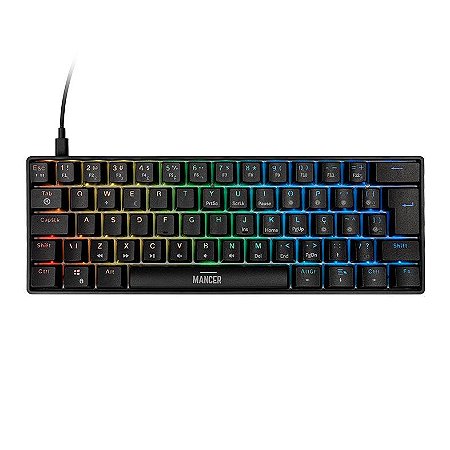 Teclado Magnético Mancer Onyx, ARGB, Preto, MCR-ONYP-BL01