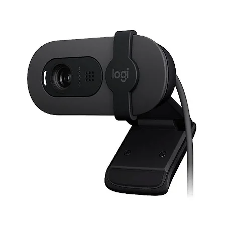 Webcam Logitech Brio 100, Full Hd, Grafite