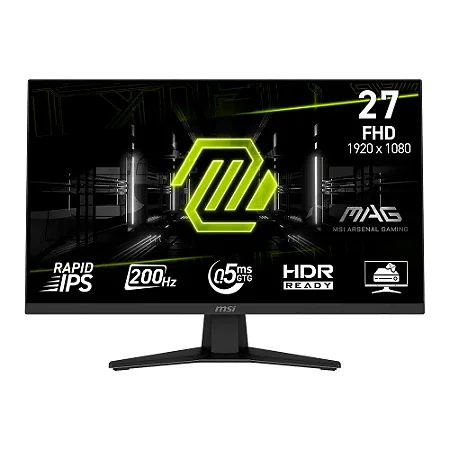 Monitor Gamer MSI MAG 27", Full HD, 200Hz, 0.5ms, Rapid IPS, Adaptive-Sync, HDR Ready, Preto - MAG 274F