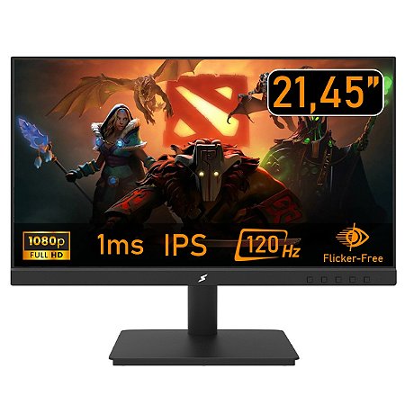 Monitor Gamer SuperFrame Ace, 21.45 Pol, Full HD, IPS, 120Hz, 1ms, Flicker-Free, HDMI/VGA, SF-MN-ACE21FSIFC1B