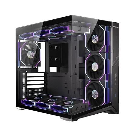 Gabinete Gamer Esgaming Zero Max Mid Tower Preto