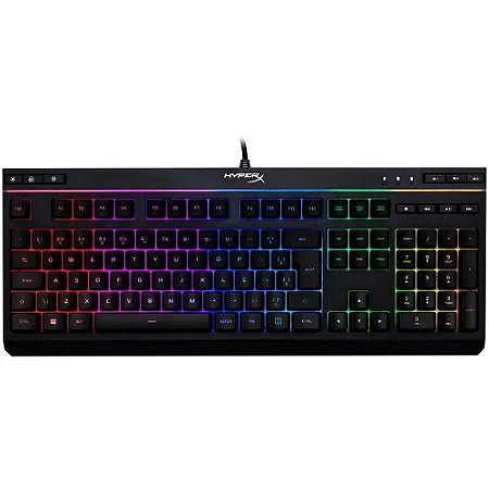 Teclado Gamer Hyperx Alloy Core, RGB, Membrana, Preto - HX-KB5ME2-BR