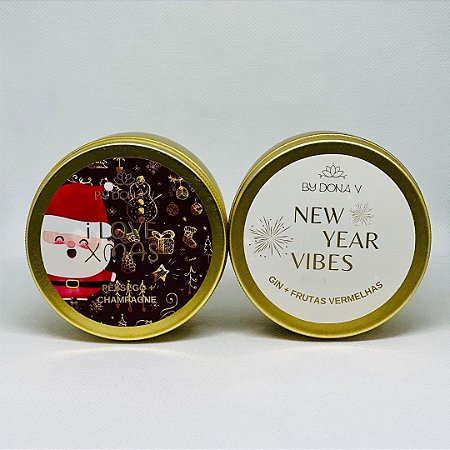 KIT PRESENTE POCKET -  COLEÇÃO NATAL | PÊSSEGO + CHAMPANHE & GIN + FRUTAS VERMELHAS