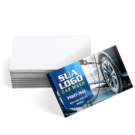 500 Cartões de Visita Couchê 250g 4x0