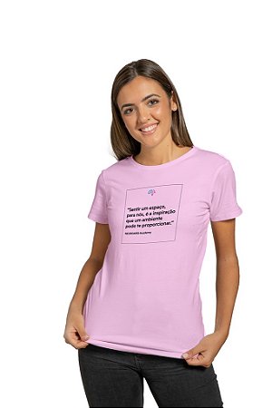 Camiseta Frase (Sentir) Feminina Baby Long