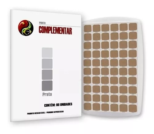 PLACA PONTO COMPLEMENTAR - PRATA COM MICROPORE - C/ 60 UN