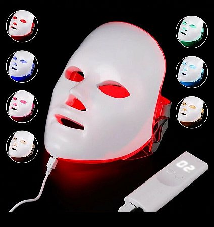 Máscara de Rejuvenescimento Facial em LED