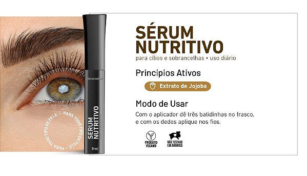 Sérum Nutritivo para Cílios e Sobrancelhas - Sóbrancelhas