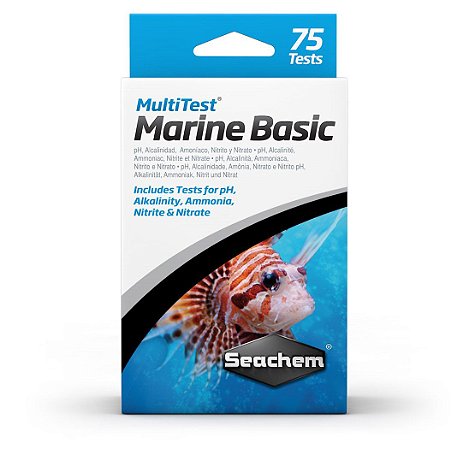 MULTITEST:MARINE BASIC 75 TESTES  -  SEACHEM