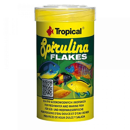 SPIRULINA FLAKES - POTE 50G  -  TROPICAL