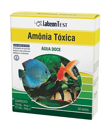 LABCON TEST AMONIA TOX. AGUA DOCE - 50 TESTES