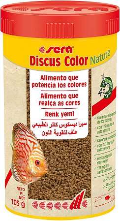 RAÇÃO SERA DISCUS COLOR NATURE 105G