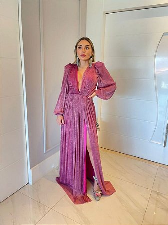 Vestido Longo Liane Roxo