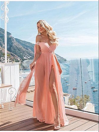 Vestido Longo Serena Rose