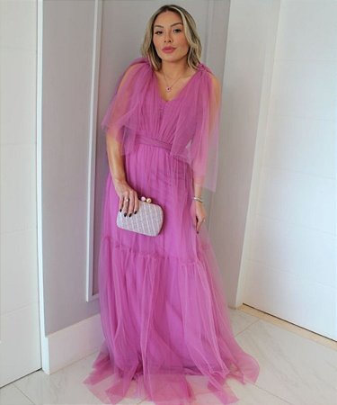 Vestido Longo Toscana Roxo