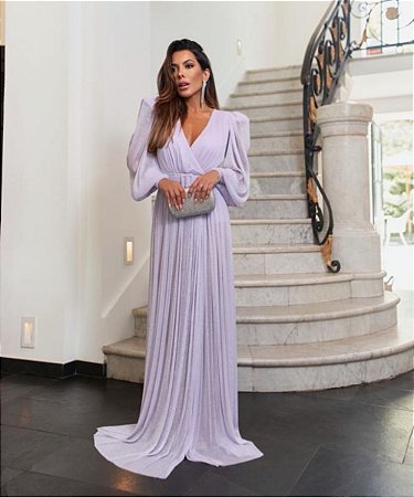 Vestido Longo Bruna Lilás