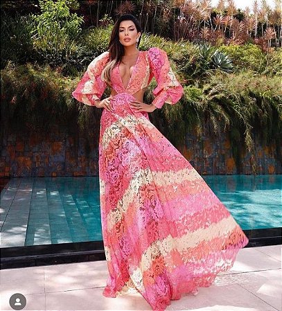 Vestido Longo Layla Colorido