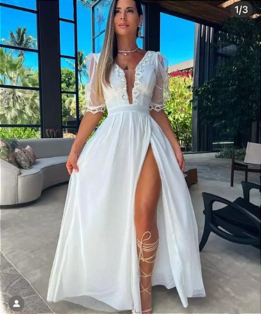 Vestido Mid Alice Branco