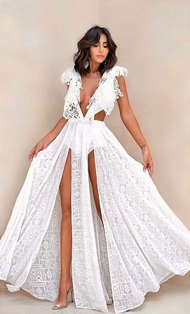 Vestido Longo Marie Branco