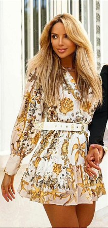 Vestido Curto em Crepe Meredith