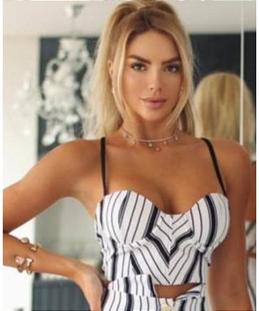 Cropped Listrado Sophy