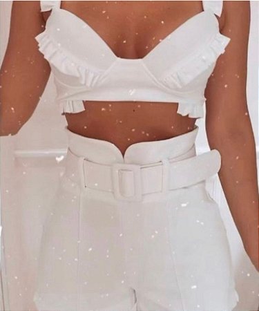 Cropped Babados Yeda