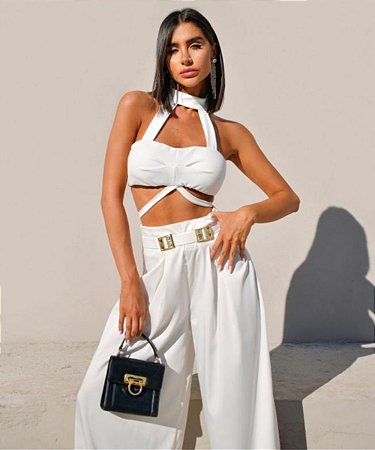 Cropped em Crepe Bonnie