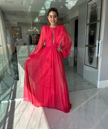 Vestido Longo Kelly Pink