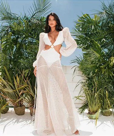 Vestido Longo Maciel Branco