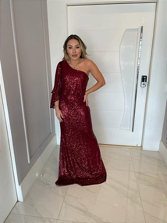 Vestido Hollywood Marsala