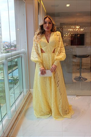 Vestido Longo Layla Amarelo