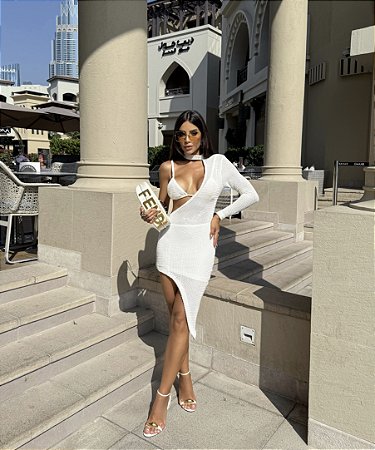 Vestido Carmel em crochê Off