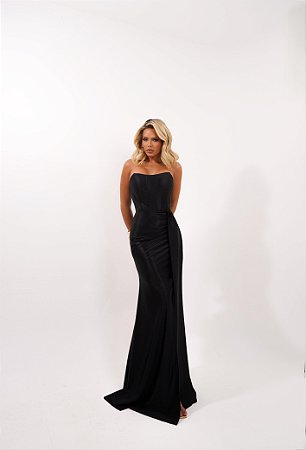 Vestido Longo Aurora Preto