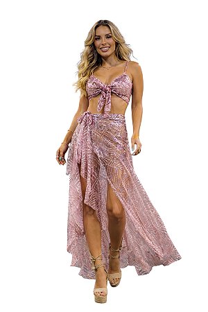 Conjunto Parêo Tessalia Rosa