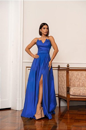 Vestido Longo Royale Azul Royal