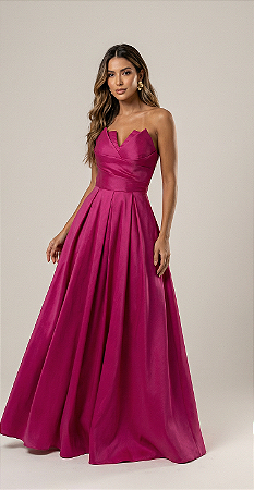 Vestido Longo Royale Fúcsia