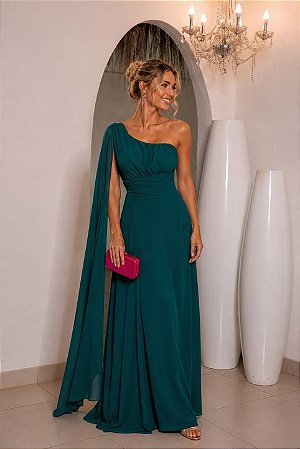 Vestido Longo Évora Verde Esmeralda