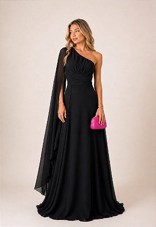 Vestido Longo Évora Preto