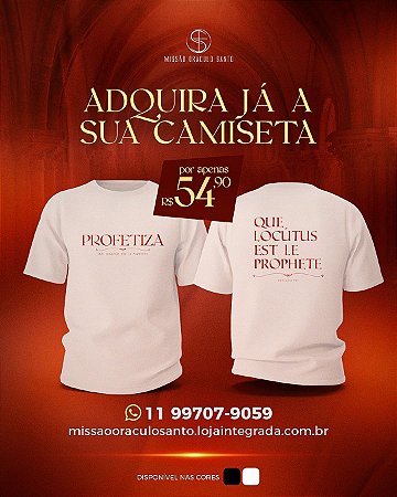 Camiseta Clamor de Vitória - Profetiza -  Branca