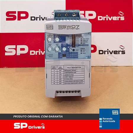 SOFT STARTER WEG 30A 220-575V MODELO - SSW070030T5SZ