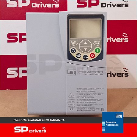 INVERSOR TRIFÁSICO 380-480V 14A 7,5CV CFW500C14P0T4DB20G2 WEG