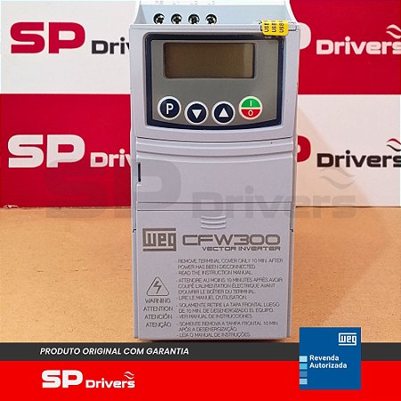 INVERSOR TRIFÁSICO 200-240V 7,3A 2CV CFW300A07P3T2NB20 WEG