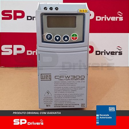 INVERSOR MONOFÁSICO 200-240V 7,3A 2CV CFW300A07P3S2NB20 WEG
