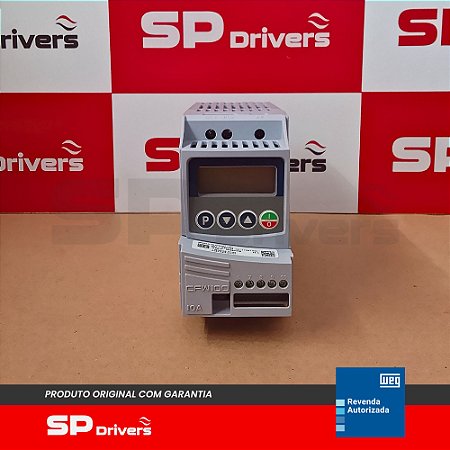 INVERSOR MONOFÁSICO 200-240V 1,6A 0,25 CV CFW100A01P6S220G2 WEG